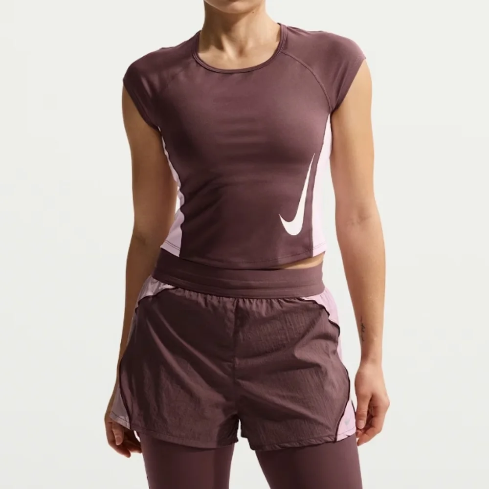 Nike Women's Swift Repel High-waisted Brief Lined Running Shorts sz LRG - Picture 2 of 16